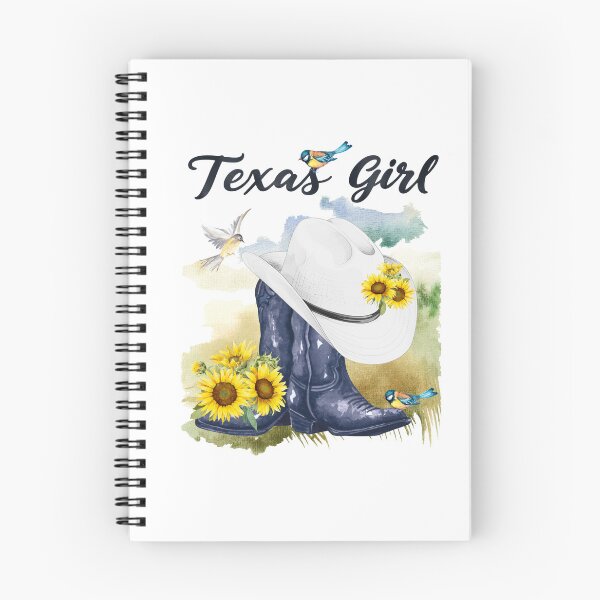 Item preview, Texas Girl with Cowboy Boots/Hat, Sunflowers, Birds & Meadow Background designed and sold by JeweledDesigns.