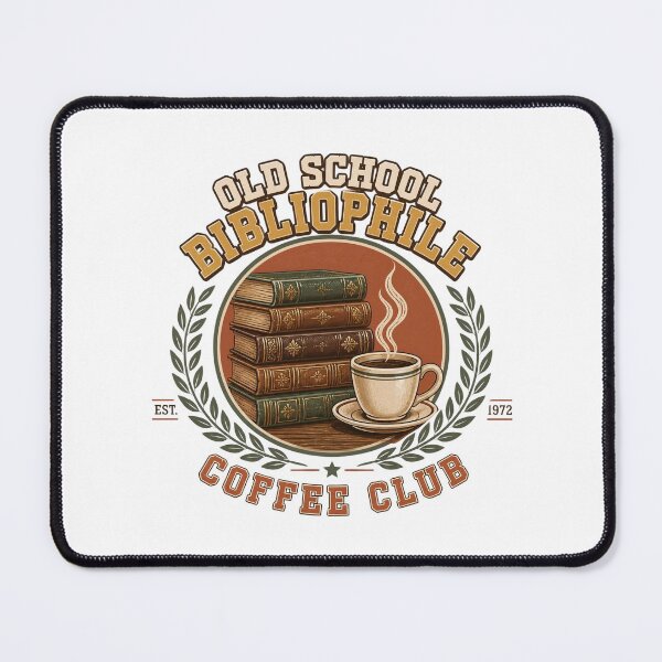 Item preview, Old School Bibliophile Coffee Club Vintage Aesthetic designed and sold by Coffread.