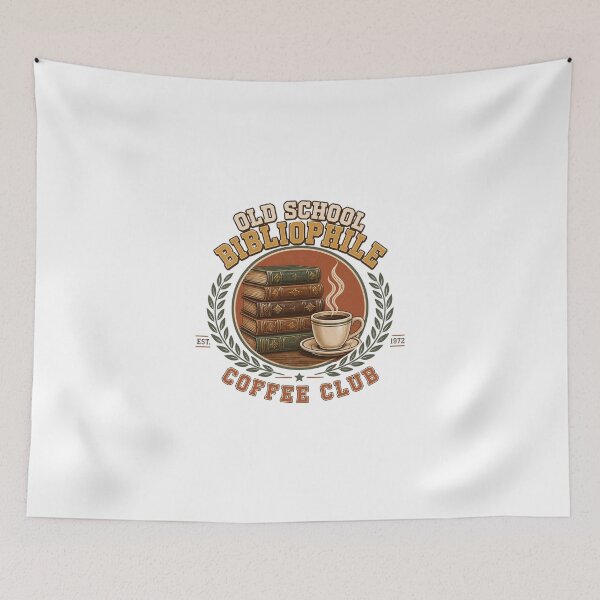 Item preview, Old School Bibliophile Coffee Club Vintage Aesthetic designed and sold by Coffread.