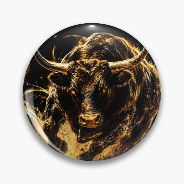 Item preview, Black & Gold Bull — Mystical Force designed and sold by TitiaDesign.