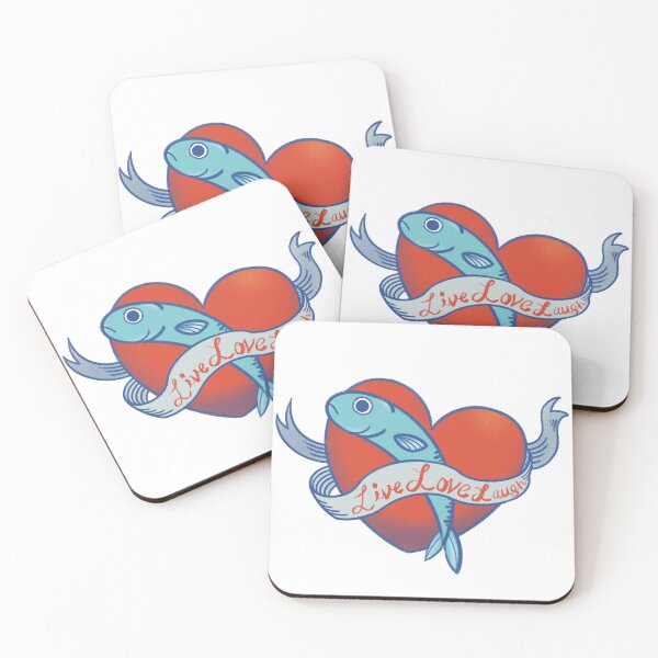 Item preview, Live Love Laugh and Sardine - Retro designed and sold by sarrc-pudding.