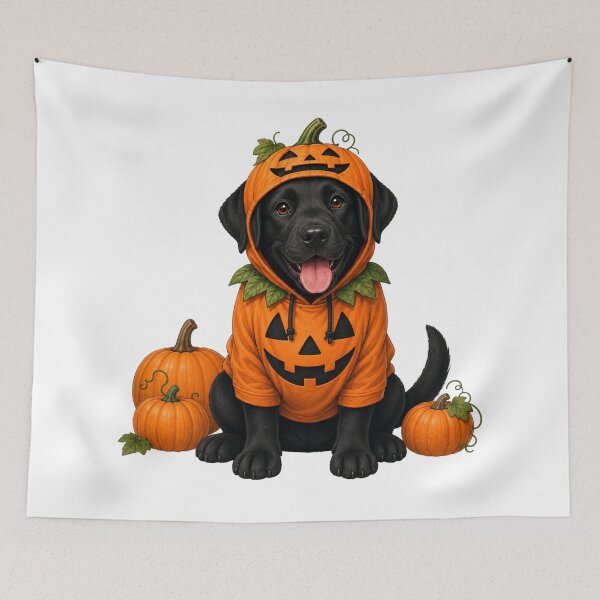 Item preview, Pumpkin Lab – Halloween Pumpkin Labrador designed and sold by Goodthingstree.