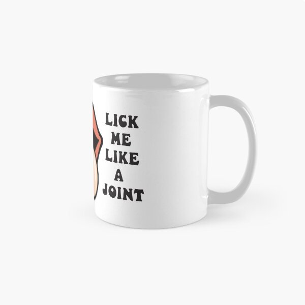 Artikelvorschau, Leck mich wie einen Joint – Kifferhumor-Pop-Art entworfen und verkauft von Cannaxes Studio.