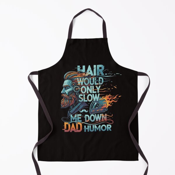 Item preview, Hair Would Only Slow Me Down Dad Humor designed and sold by SkrabinhoArt.
