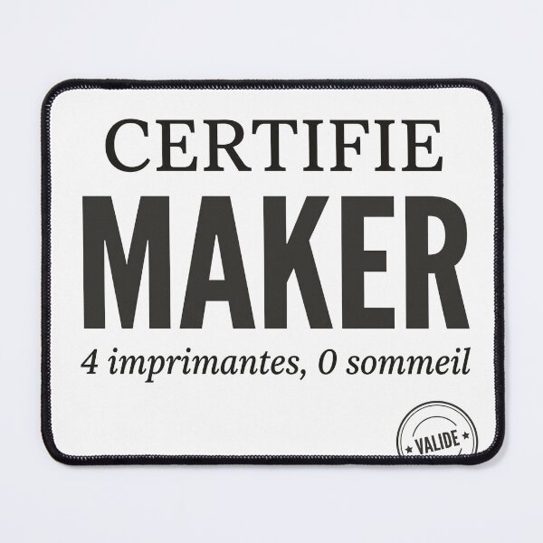 Item preview, Certified Maker 4 Printers 0 Sleep 3D Printing designed and sold by Niebieski-Labs.