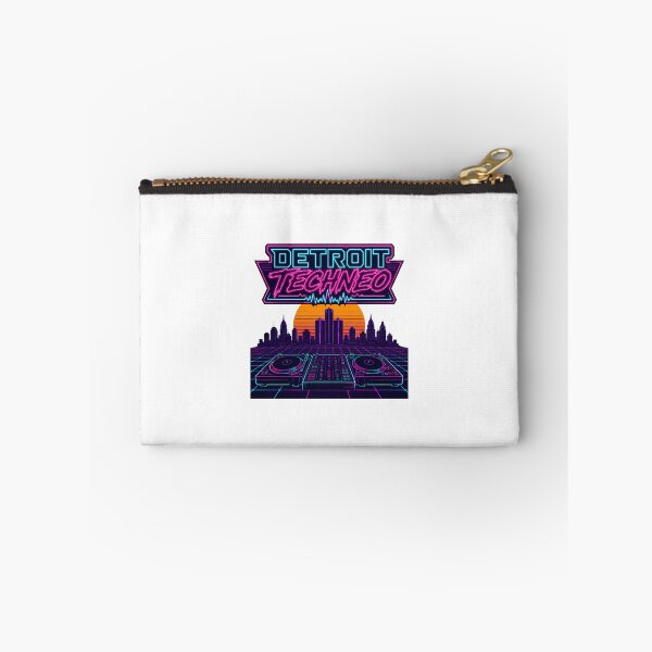 Item preview, Detroit Techno Synthwave DJ Turntable Skyline designed and sold by chattsuede.