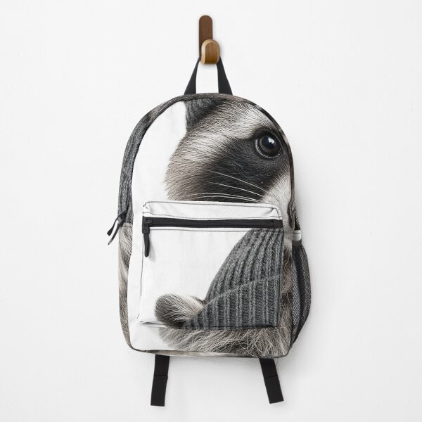 Item preview, Raccoon Beanie Realistic Wildlife Art designed and sold by MCLVibe.