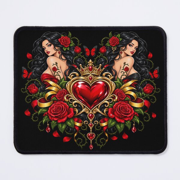 Item preview, Guardians of the Crimson Heart – Gothic Romance Emblem designed and sold by TroviTutto.