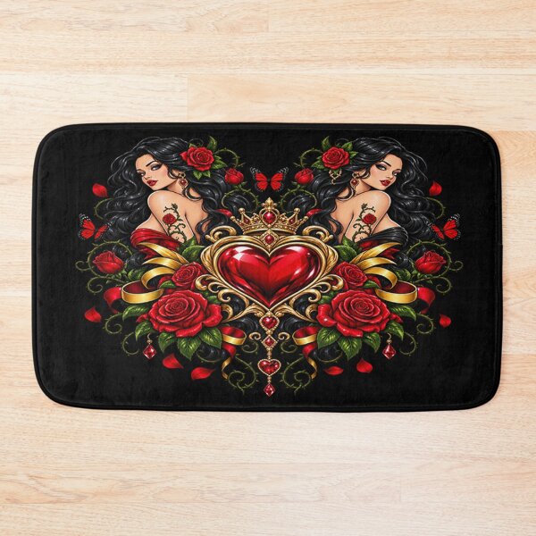 Item preview, Guardians of the Crimson Heart – Gothic Romance Emblem  designed and sold by TroviTutto.