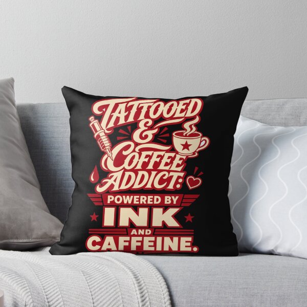 Item preview, Tattooed And Coffee Addict Powered By Ink And Caffeine Funny Shirt designed and sold by EpicInks24.
