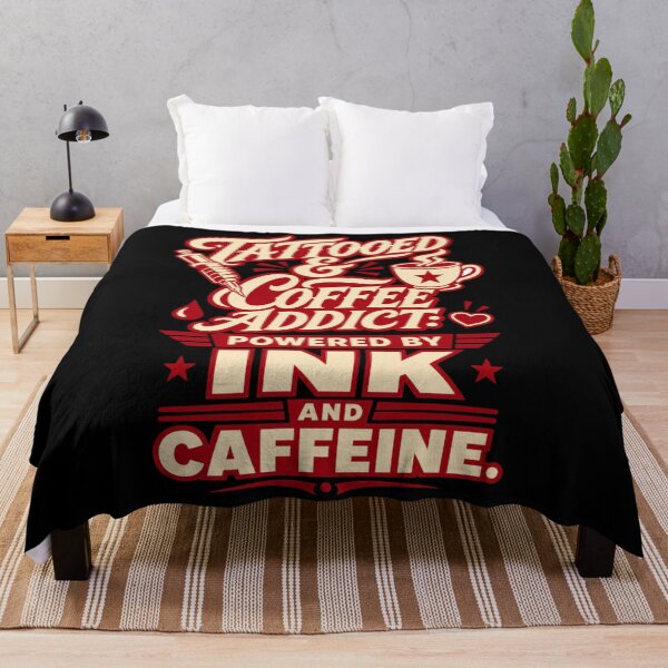 Item preview, Tattooed And Coffee Addict Powered By Ink And Caffeine Funny Shirt designed and sold by EpicInks24.