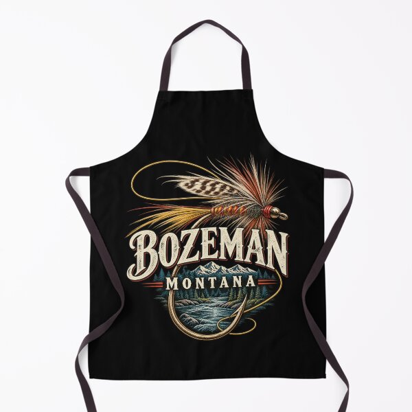 Item preview, Bozeman Montana Fly Fishing Vintage Angler designed and sold by good vibes clothing.