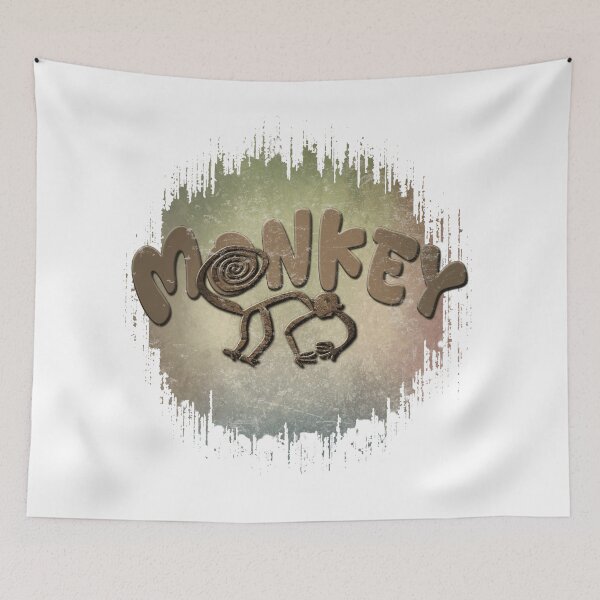 Item preview,  NAZCA LINES – THE MONKEY - text designed and sold by RonnyMilleo.