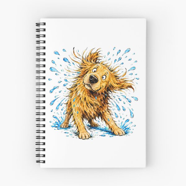 Item preview, Golden Retriever Shaking Water Silly Dog Bath Humor designed and sold by chattsuede.
