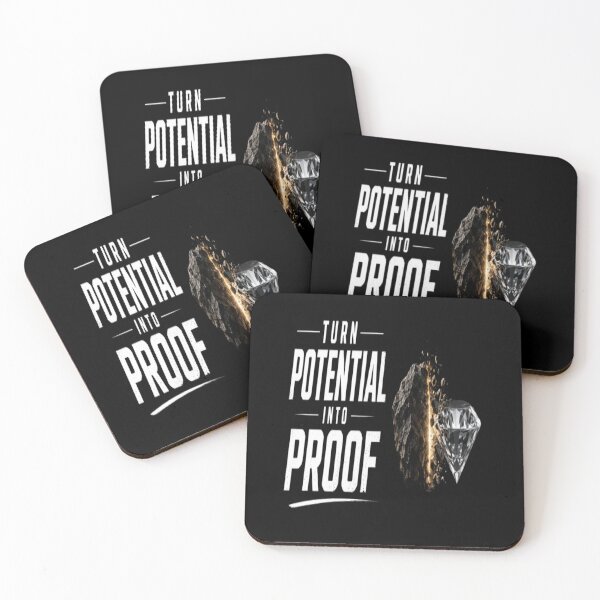 Item preview, Turn Potential Into Proof – Motivational Success Mindset Quote designed and sold by v6ziix.