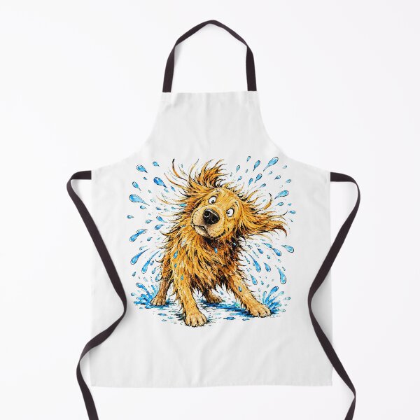 Item preview, Golden Retriever Shaking Water Silly Dog Bath Humor designed and sold by chattsuede.