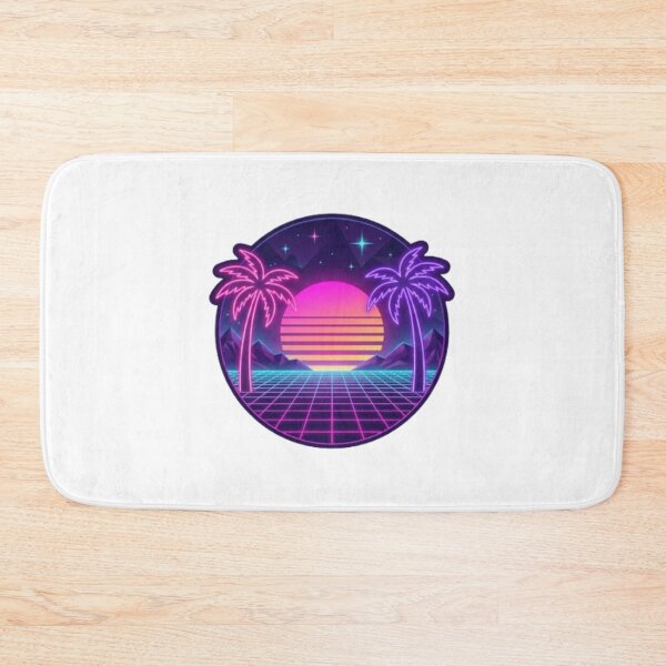 Item preview, Synthwave Sunset and Neon Palm Trees - 80s Retro Aesthetic designed and sold by Gabzerinho.
