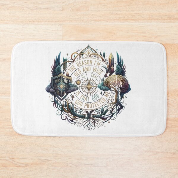 Item preview, The Reason I'm Old and Wise is that God Protected Me designed and sold by SkrabinhoArt.