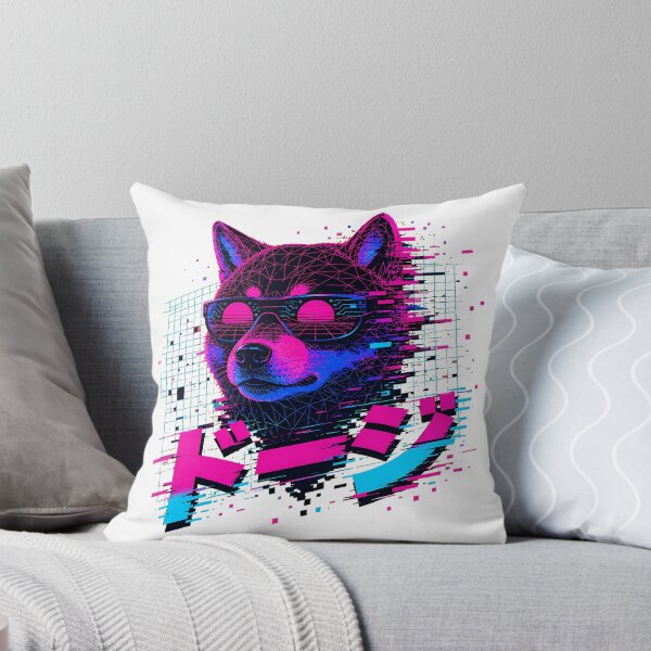 Item preview, Crypto Dog Shiba Inu Synthwave Sunglasses designed and sold by chattsuede.