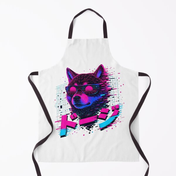 Item preview, Crypto Dog Shiba Inu Synthwave Sunglasses designed and sold by chattsuede.