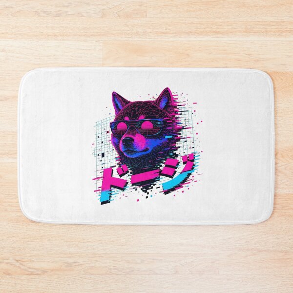 Item preview, Crypto Dog Shiba Inu Synthwave Sunglasses designed and sold by chattsuede.