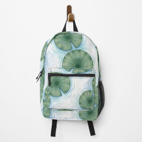 Item preview, Watercolor Lotus Pond Leaves and Water Ripples Pattern designed and sold by Nontanut easydesign.