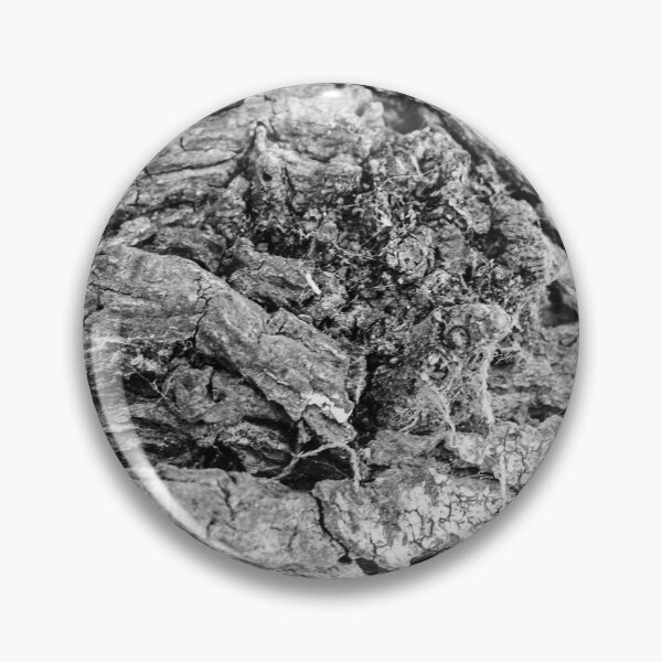 Item preview, Close-Up Black and White Tree Bark Texture With Rough Grooves And Knotted Weathered Wood designed and sold by Nmallia.