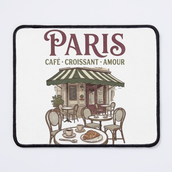 Item preview, Paris cafe croissant amour designed and sold by Miming.