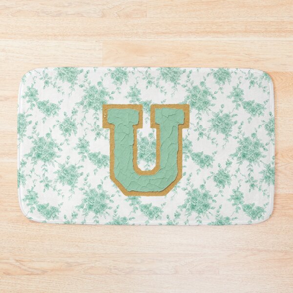 Item preview, Mint Green Letter U Monogram Aesthetic Art designed and sold by ITCHAWAWAA.