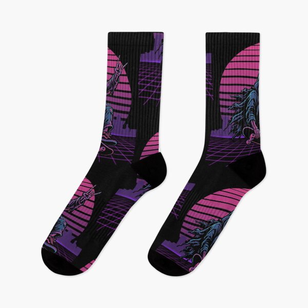 Item preview,  Grim Reaper Skateboard Synthwave designed and sold by BanksyNB.