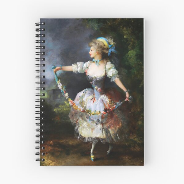 Item preview, A Girl Dancing With A Garland Of Flowers by Jean-Frédéric Schall designed and sold by The Breathing Paint.
