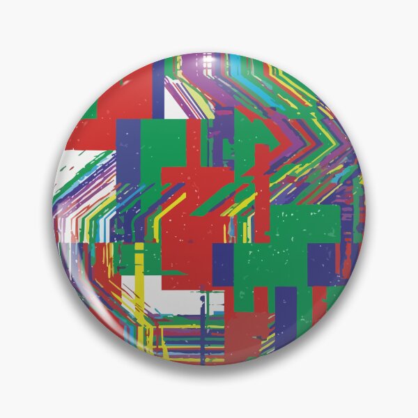 Item preview, RGB Glitch Grid Pattern | Data Corruption Art designed and sold by Uglyandcute.