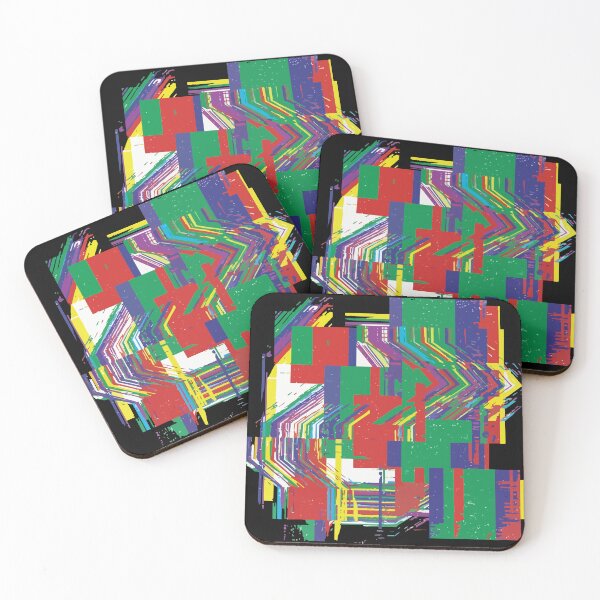 Item preview, RGB Glitch Grid Pattern | Data Corruption Art designed and sold by Uglyandcute.