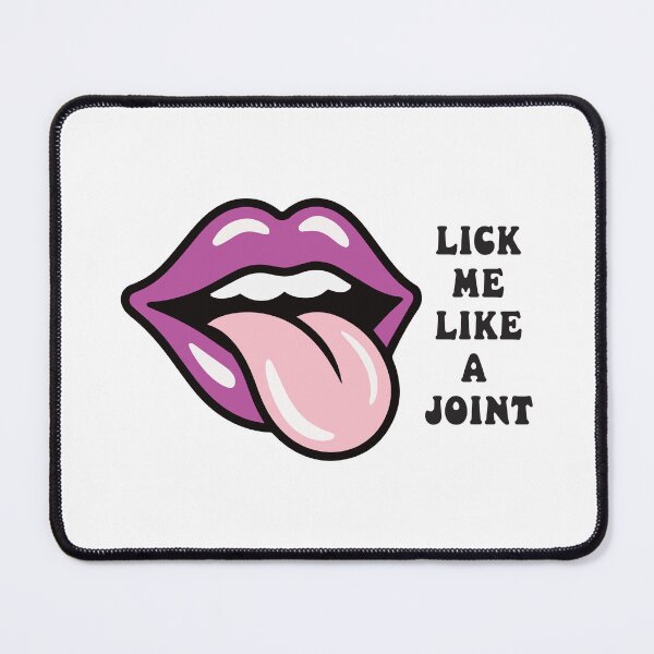 Item preview, Lick Me Like A Joint - Funny Stoner Pop Art Lips designed and sold by Cannaxes Studio.