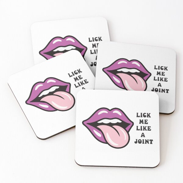 Item preview, Lick Me Like A Joint - Funny Stoner Pop Art Lips designed and sold by Cannaxes Studio.
