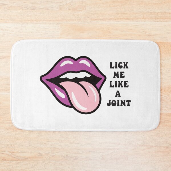 Artikelvorschau, Leck mich wie einen Joint – Lustige Kiffer-Pop-Art-Lippen entworfen und verkauft von Cannaxes Studio.