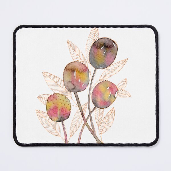 Item preview, Pastel Botanical Fruit Branch: Watercolour Line Art designed and sold by ArithraStudio.