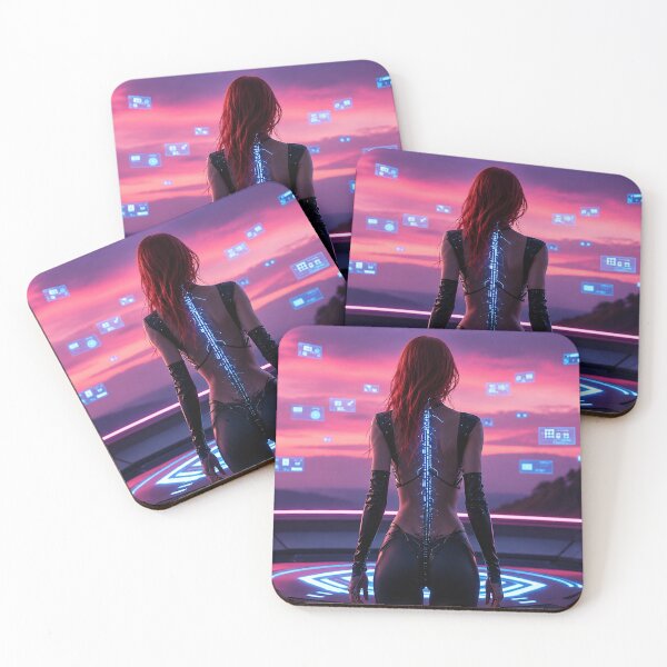 Item preview, Byte Rose – Neon Sci-Fi Woman designed and sold by Byte-Rose.