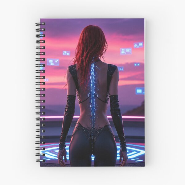 Aperçu de l'œuvre Byte Rose – Femme de science-fiction néon créée et vendue par Byte-Rose.
