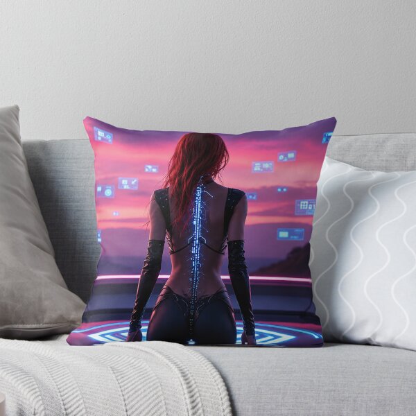 Item preview, Byte Rose – Neon Sci-Fi Woman designed and sold by Byte-Rose.