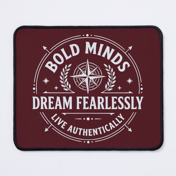 Item preview, Bold Minds Dream Fearlessly - Stoic Compass Emblem (Ice Silver) designed and sold by RetroNeon.