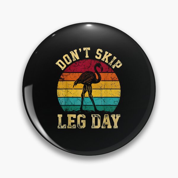 Item preview, Don't Skip Leg Day Funny Flamingo Gym Fitness Retro Sunset designed and sold by Rahamkshop.