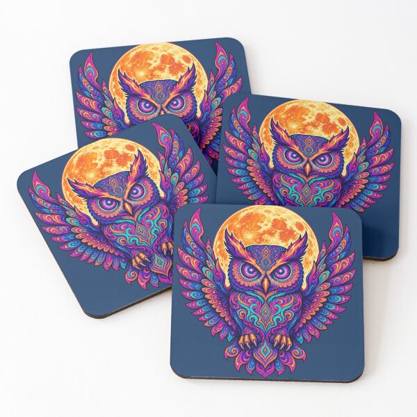 Item preview, Psychedelic Owl designed and sold by cbfineart.