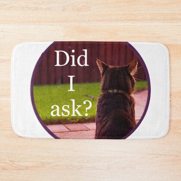 Item preview, Salty cat “did I ask” photo edit designed and sold by QueenOfCorn.