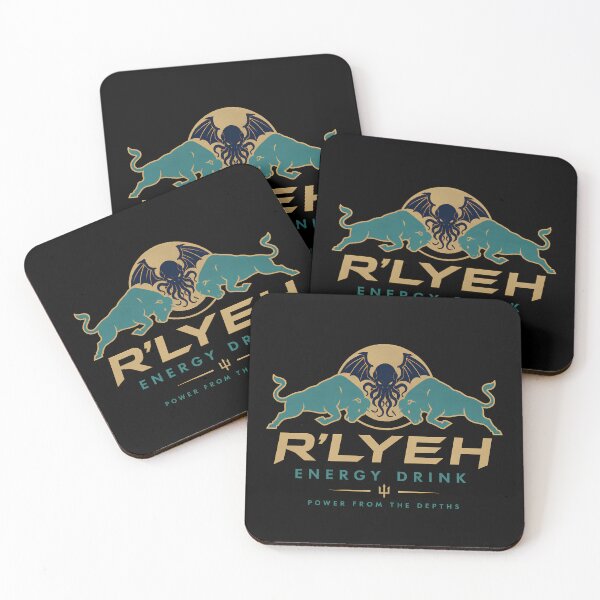 Item preview, R'lyeh Energy Drink Vintage Logo | Lovecraft Cosmic Horror | Fictional Energy Brand designed and sold by Extravanganzza.