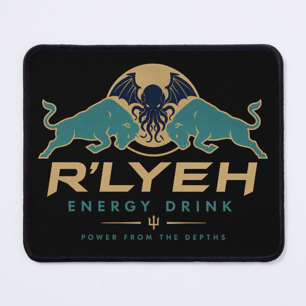 Item preview, R'lyeh Energy Drink Vintage Logo | Lovecraft Cosmic Horror | Fictional Energy Brand designed and sold by Extravanganzza.