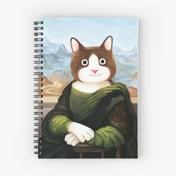 Item preview, Mona Lisa Cat Funny Renaissance Art Parody designed and sold by Inna Ruda.