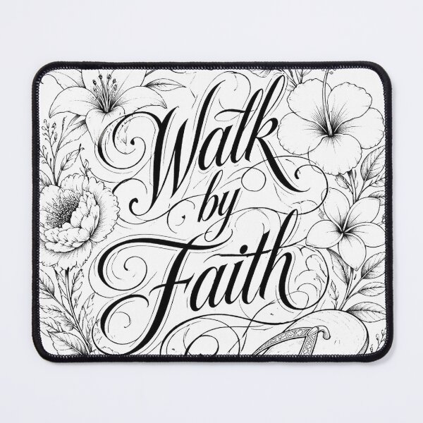 Item preview, Walk By Faith 2 Corinthians 5:7 Floral Womens Tee designed and sold by PureGritFaith.