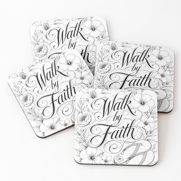 Item preview, Walk By Faith 2 Corinthians 5:7 Floral Womens Tee designed and sold by PureGritFaith.