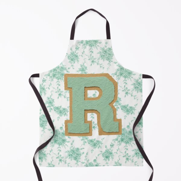 Item preview, Mint Green Letter R Monogram with floral pattern designed and sold by ITCHAWAWAA.